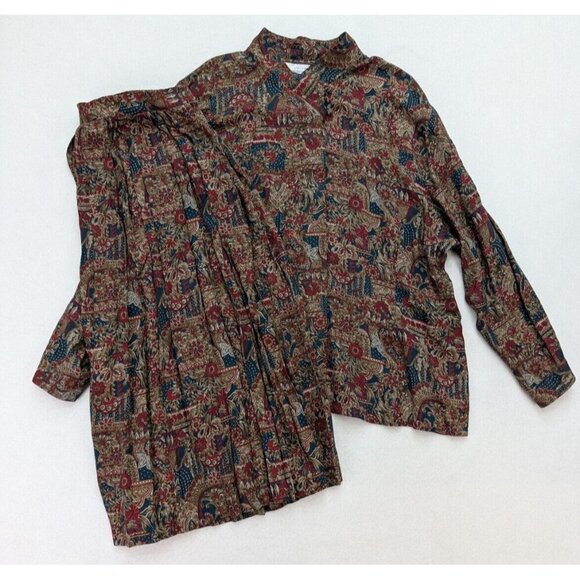 Pendleton Dresses & Skirts - Country Sophisticates Pendleton Vintage Women's Top & Skirt Set Outfit 16W/18W